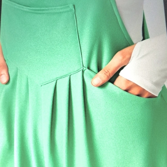 LARGE HALARA WIDE LEG WAFFLE ADJUSTABLE STRAPS OVERALLS - Picture 4 of 10